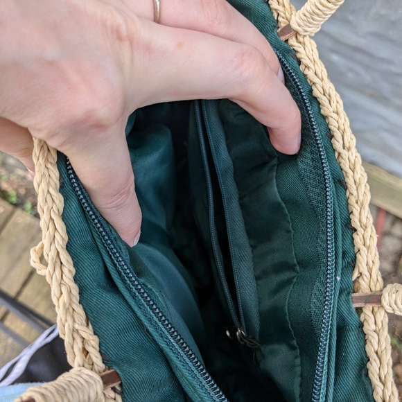 Vintage Beaded Straw Fruits Bag - Picture 8 of 12